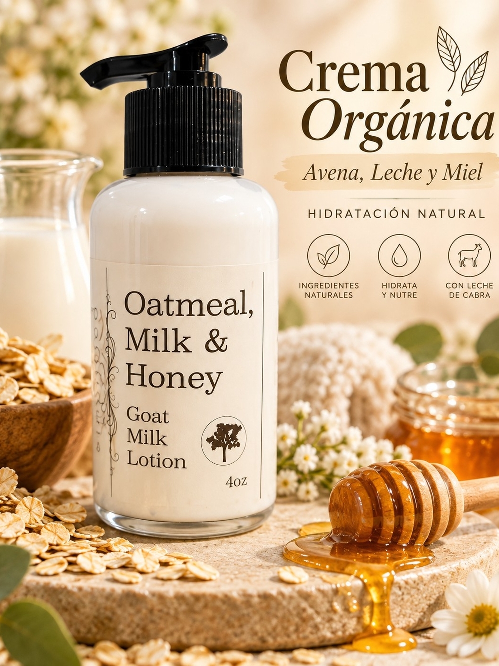 Goat Milk Lotion — Cream Hydrating Body Lotion